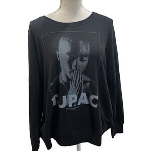NWT Torrid 2PAC TUPAC Women's Plus Size 0 Sweatshirt Large 12 Black Shakur RARE